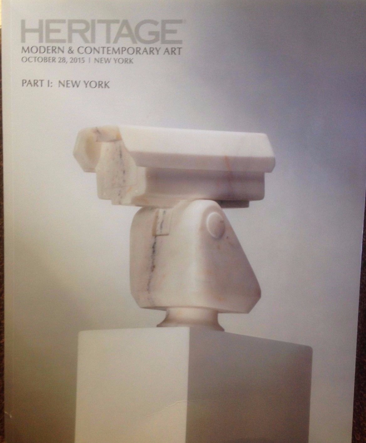 Heritage Modern & Contemporary Art Part 1: New York #5262 new paperback