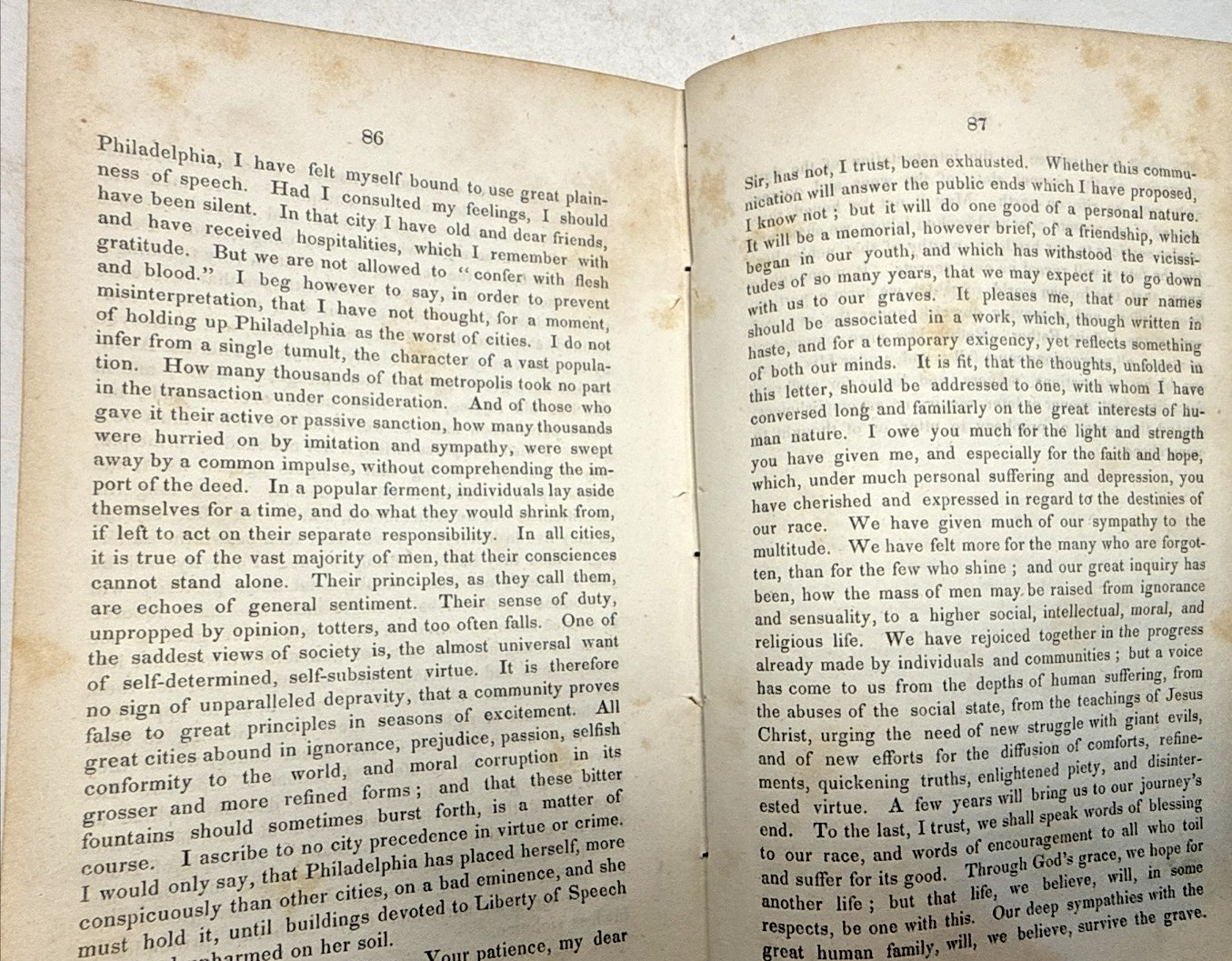 Remarks on Slavery Question Jonathan Phillips Channing 1839 1st ED Antique Book