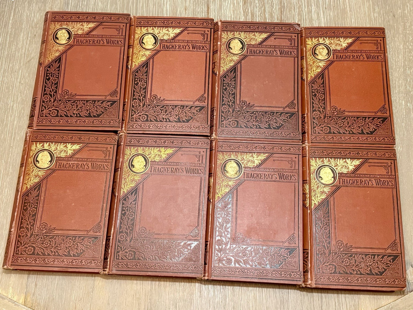 Thackeray’s Works by William Makepeace Thackeray 1880 / 8 Volumes / Antique