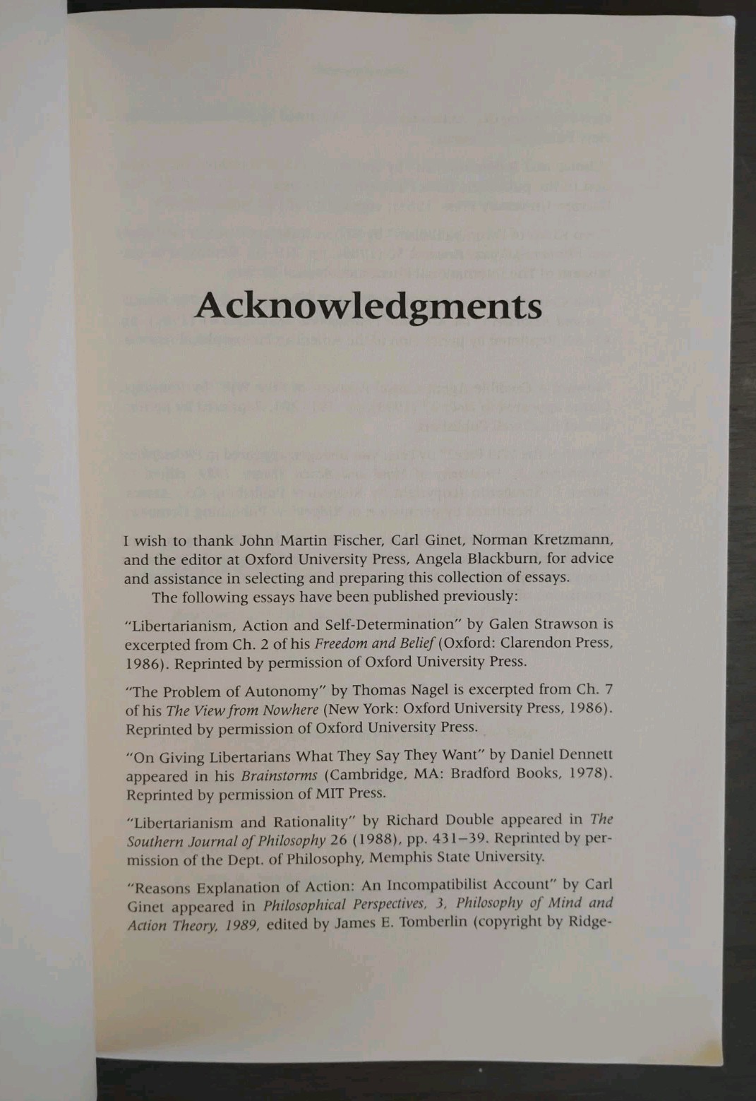 AGENTS CAUSES & EVENTS Timothy O’Connor SIGNED 1st Ed Carl Ginet DEDICATION COPY