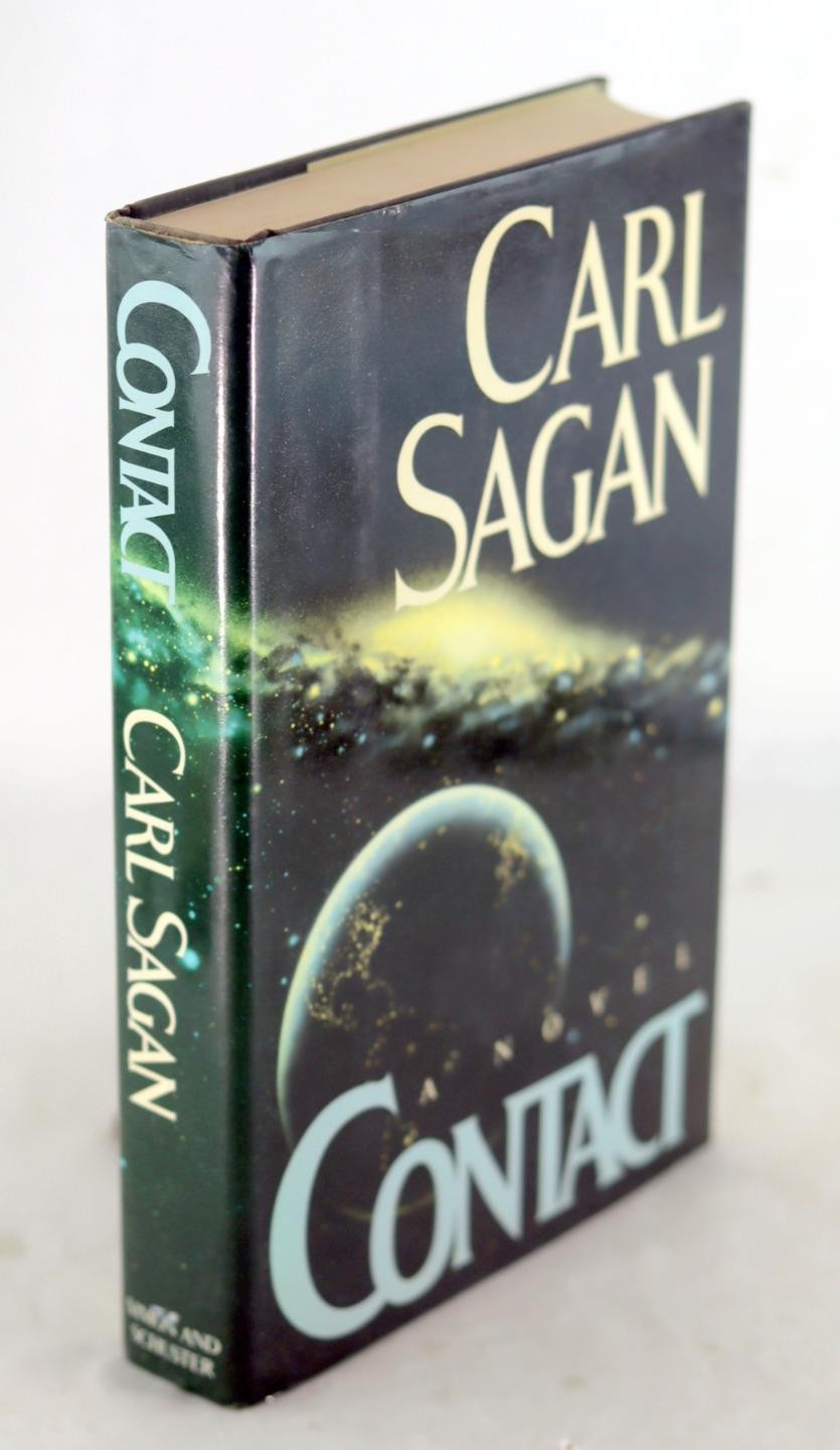 Carl Sagan Signed 1st Ed 1985 Contact A SF Novel Hardcover w/Dustjacket