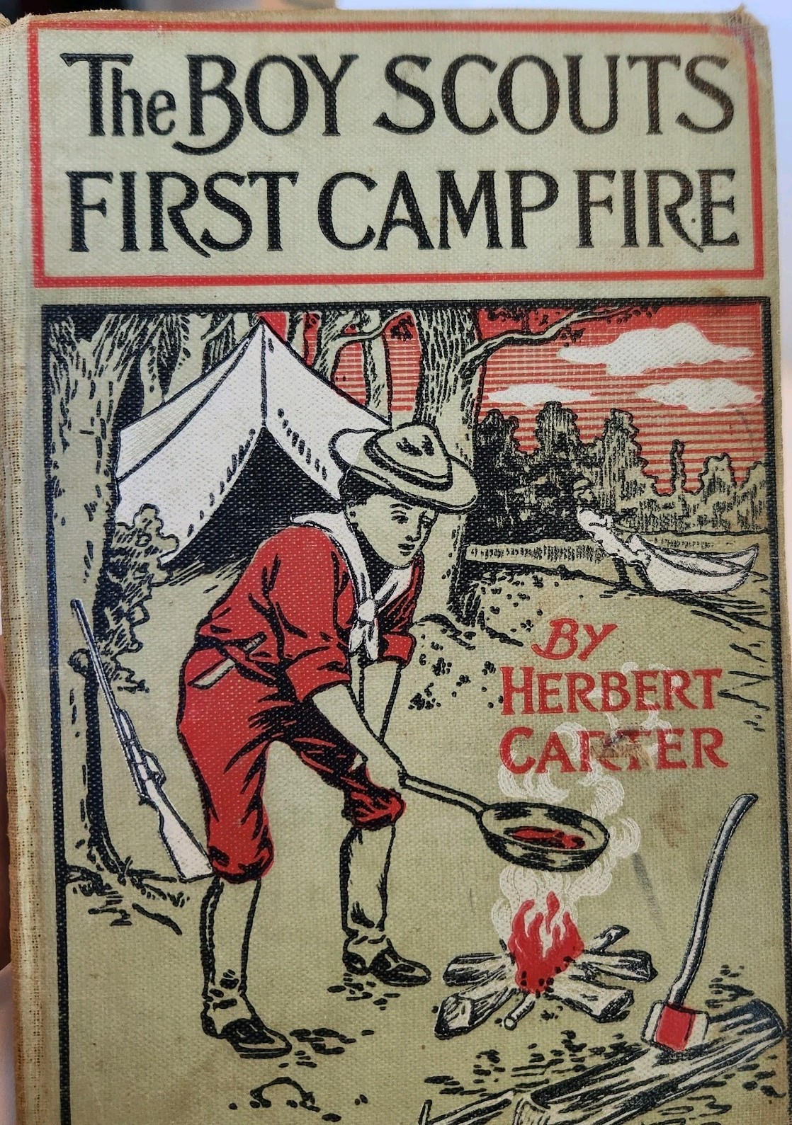 Antique Boy Scouts Series Books Herbert Carter Lot of 4 A.L. Burt 1913