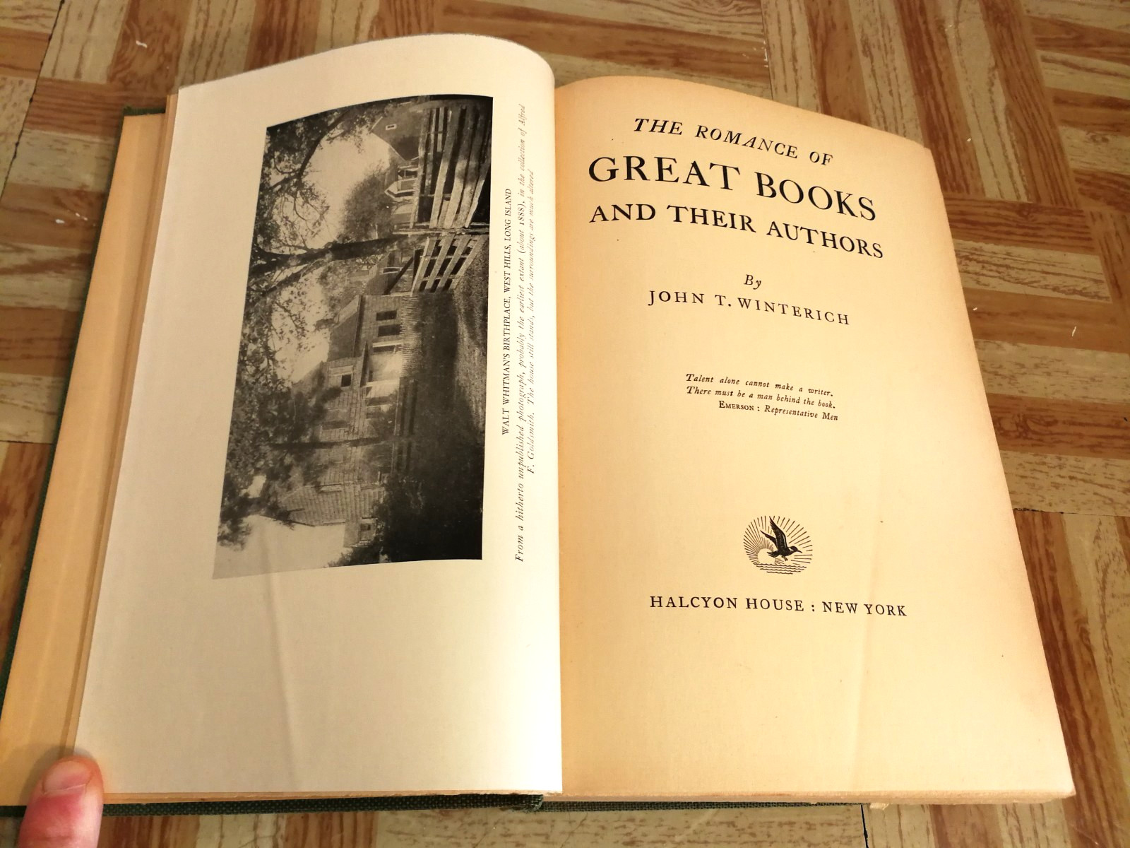The Romance of Great Books And Their Authors, John T Winterich 1929 History HC