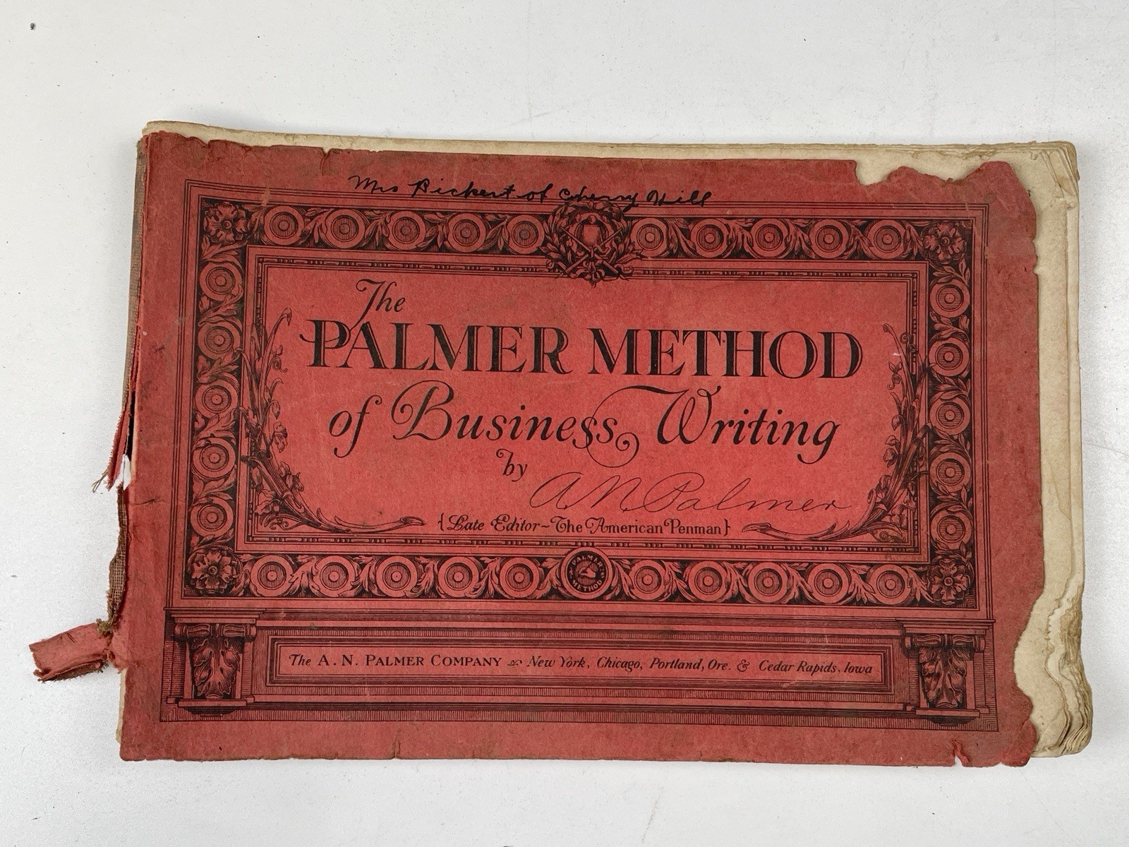 1928 Palmer Method of Business Writing American Penman Vintage Cursive Lessons