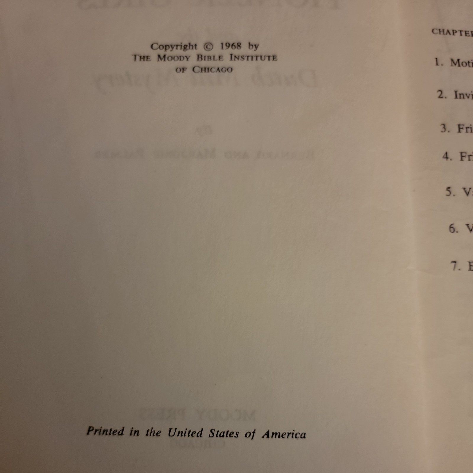 Pioneer Girls and the Dutch Mill Mystery by Bernard & Marjorie Palmer 1968 Good
