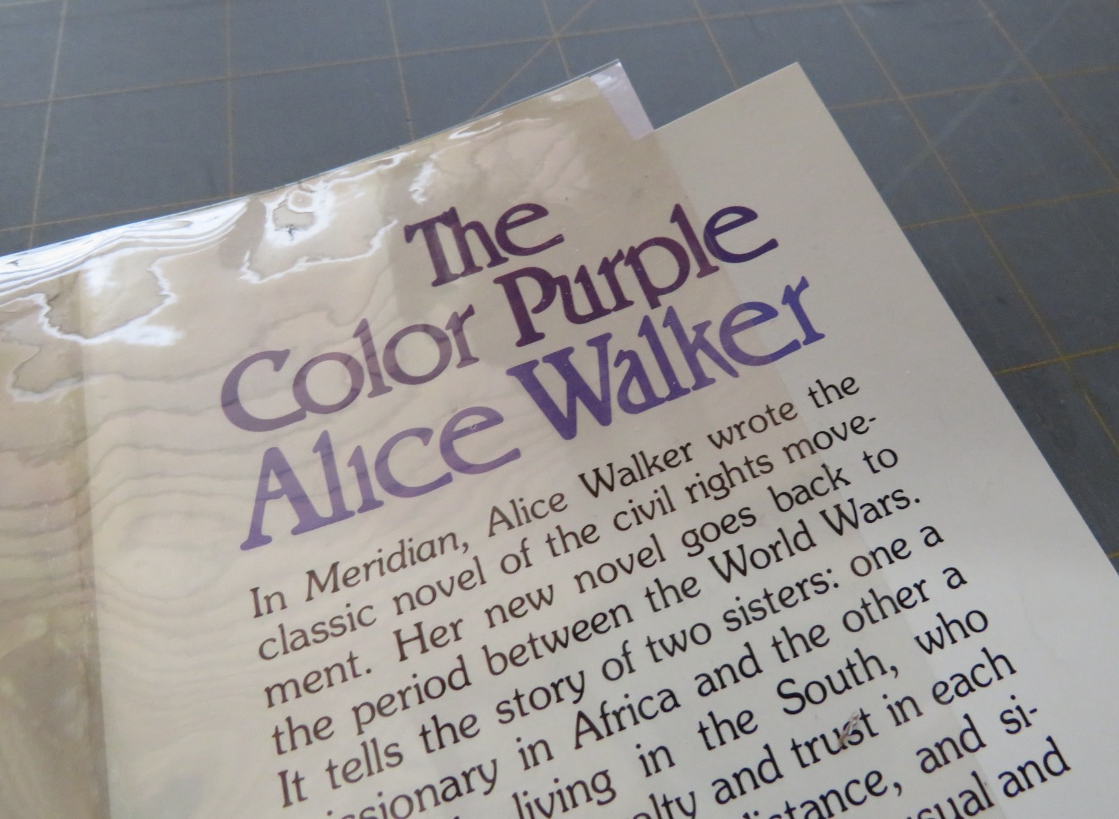the color purple by walker first edition, first printing hardcover w/jacket