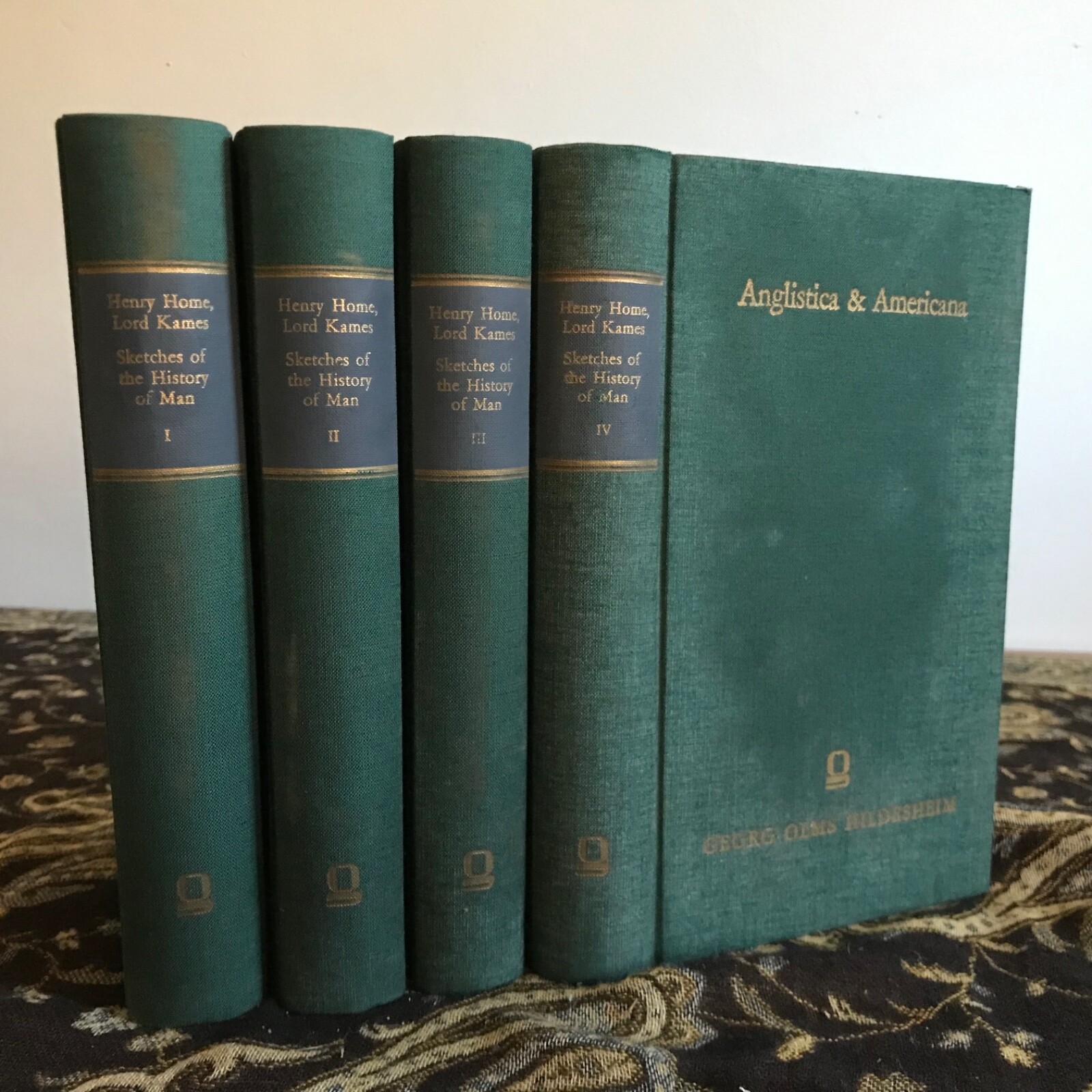 1968 Sketches of the History of Man – Reprint of 1778 – in Four Volumes