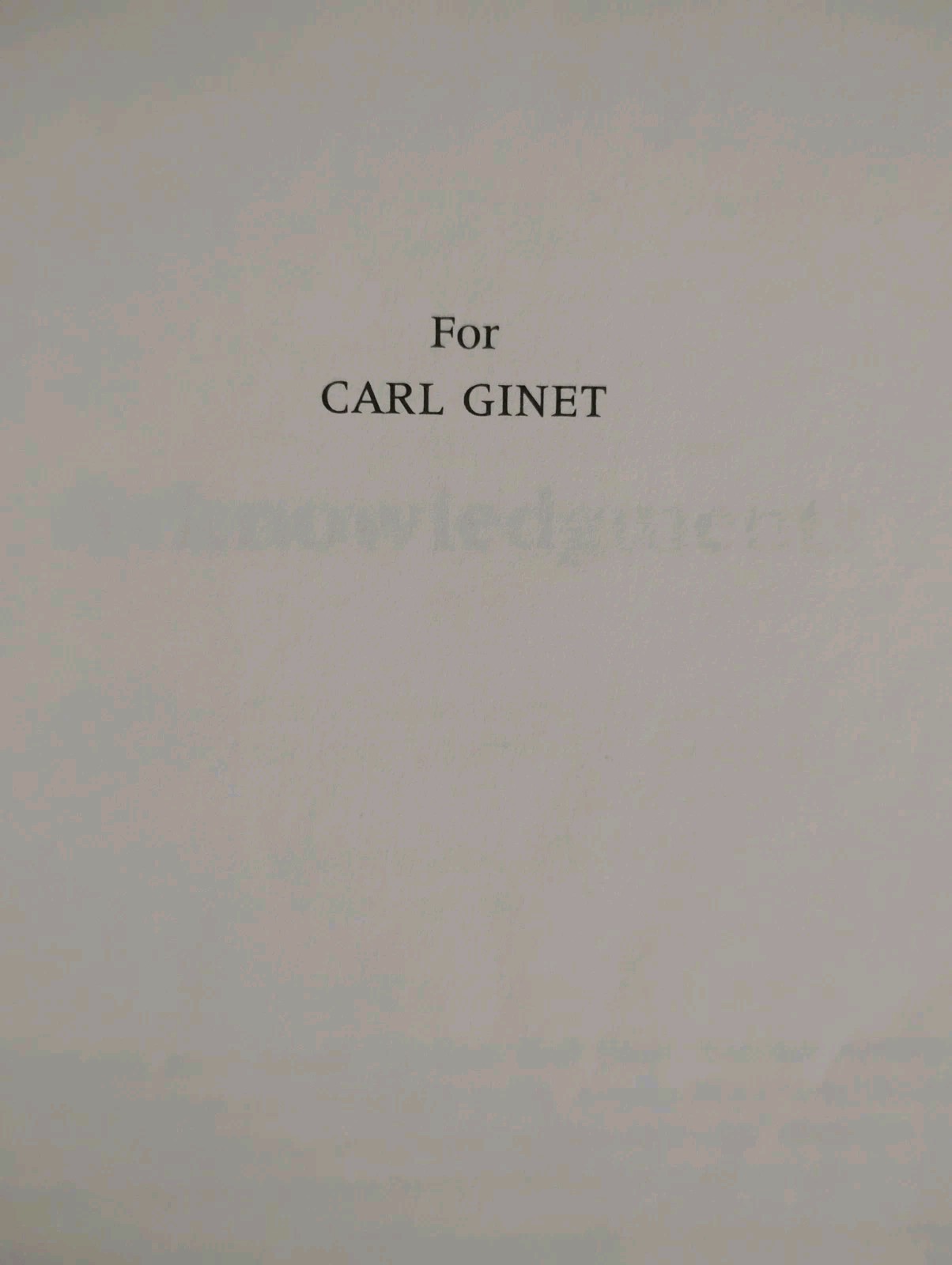 AGENTS CAUSES & EVENTS Timothy O’Connor SIGNED 1st Ed Carl Ginet DEDICATION COPY