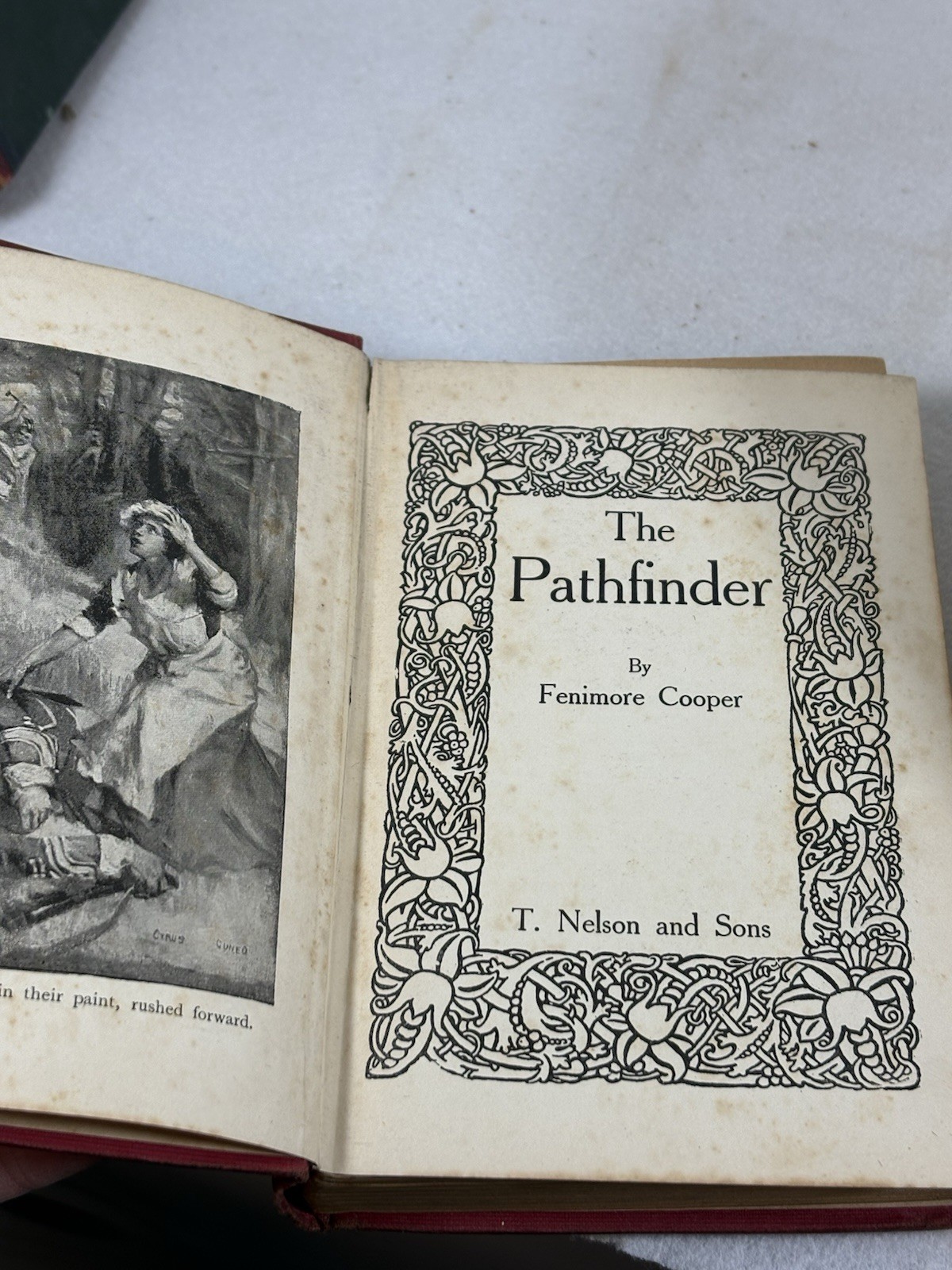 Antique Book The Pathfinder By Fenimore Cooper T. Nelson And Sons