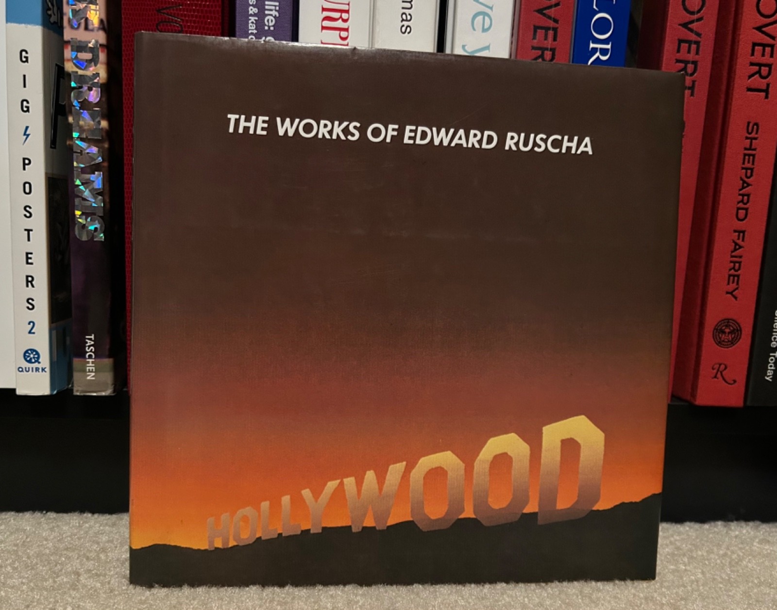 SIGNED!! book THE WORKS OF EDWARD RUSCHA Ed Ruscha AUTOGRAPH hc 1983 Dave Hickey