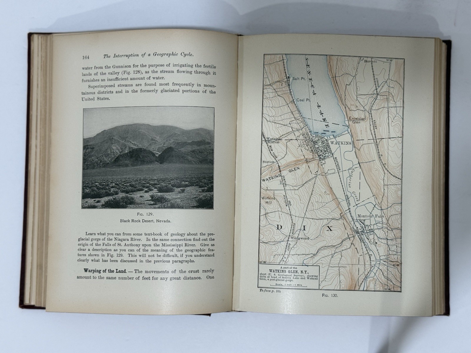 Practical Physiography 1906 Harold Wellman Fairbanks HC Illustrated Inscribed