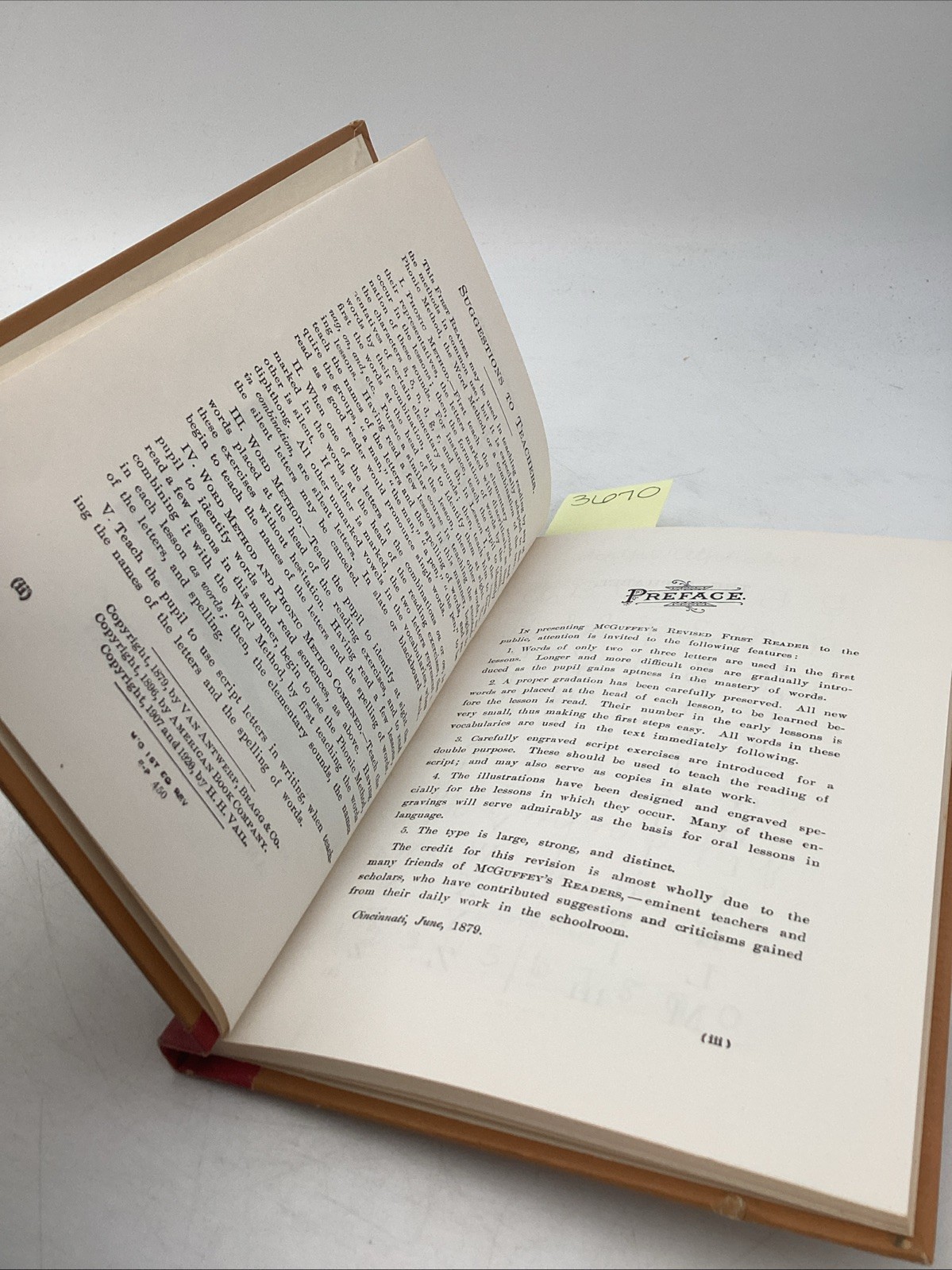 1920 McGuffey’s First Eclectic Reader American Book Company