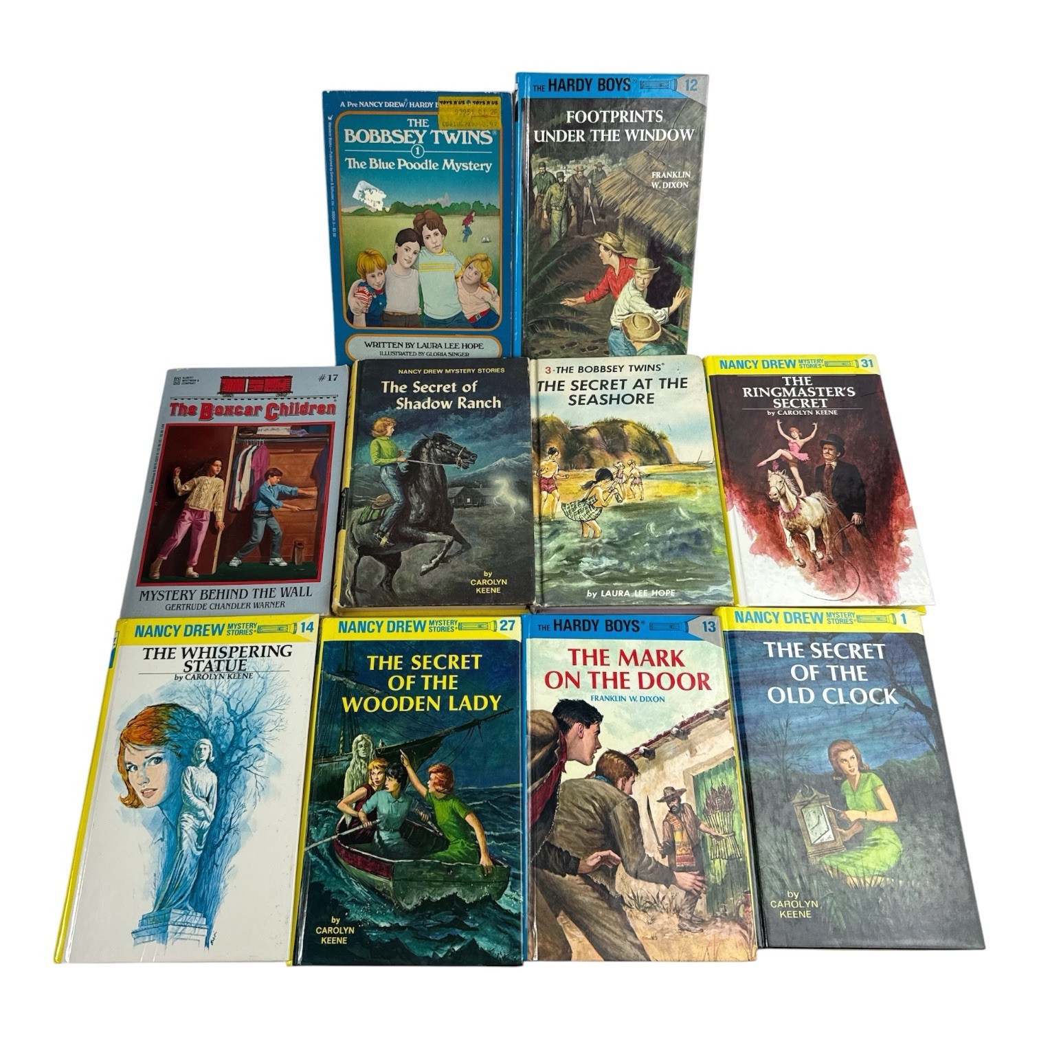 Vintage Nancy Drew Hardy Boys Boxcar Children Bobbsey Twins Hardcover Book Lot