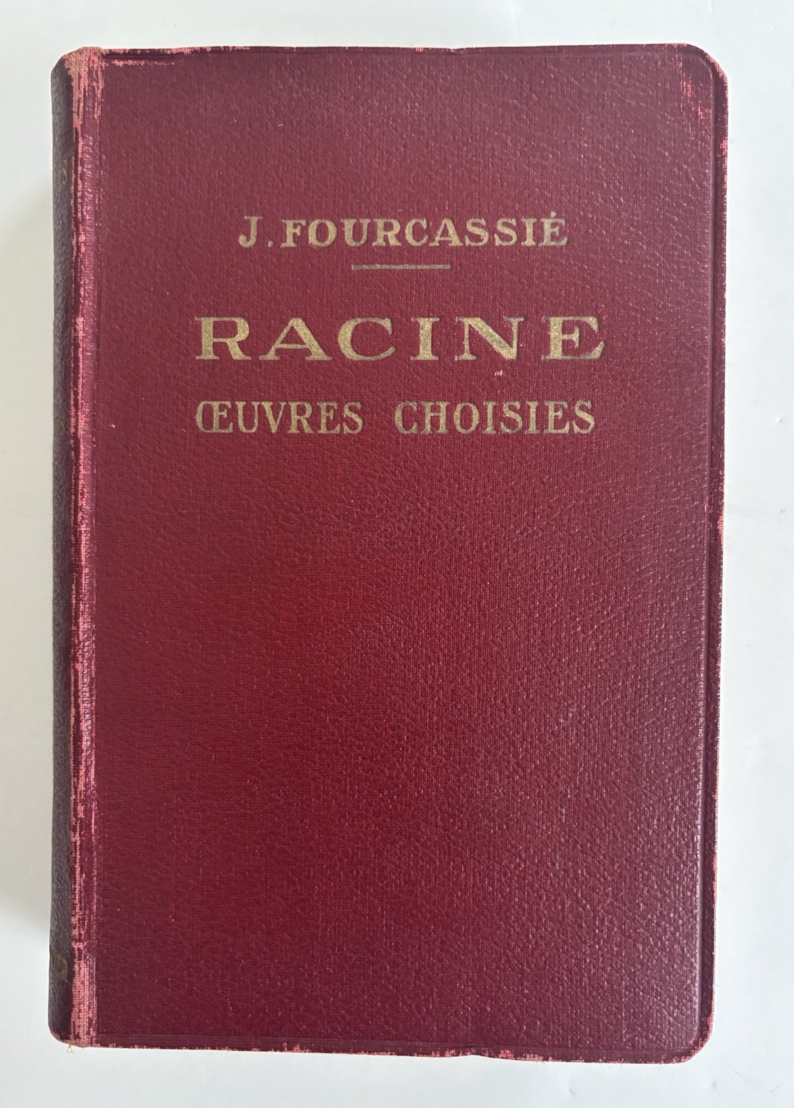 Antique French Book RACINE Oeuvres Choisies 1924 Paris Bookshelf Decor Staging
