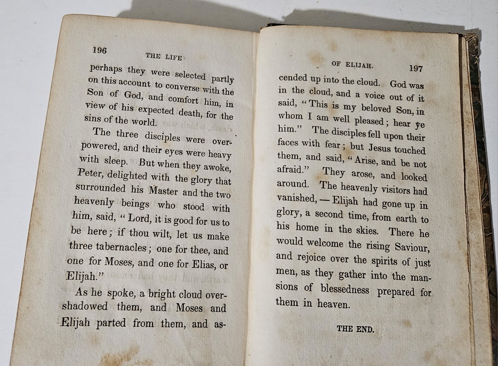 The Life of Elijah. 1835 HC. Antique Small Book