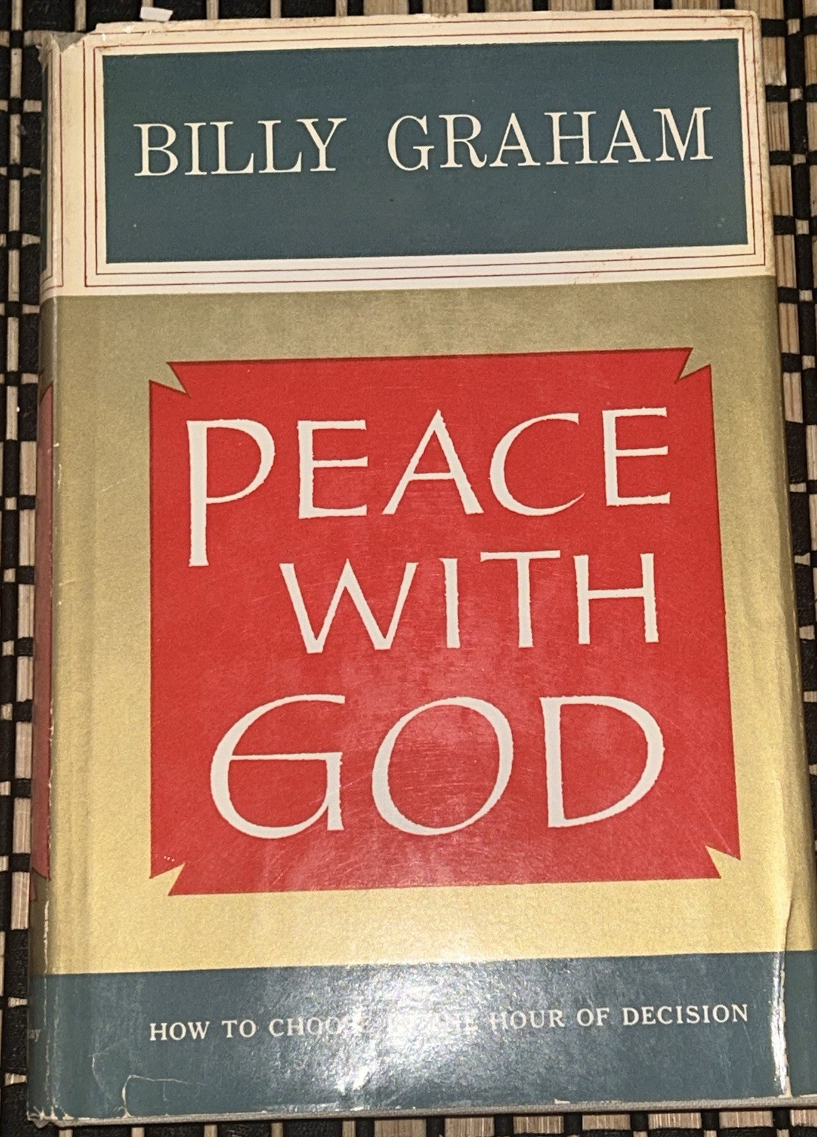Peace with God by Billy Graham Hardcover 1953