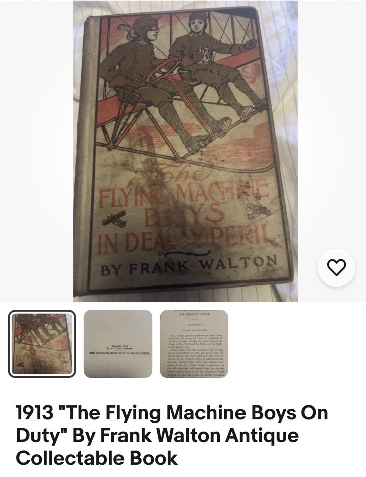 Set Of 3 Old Books:: Aviation, War, And English