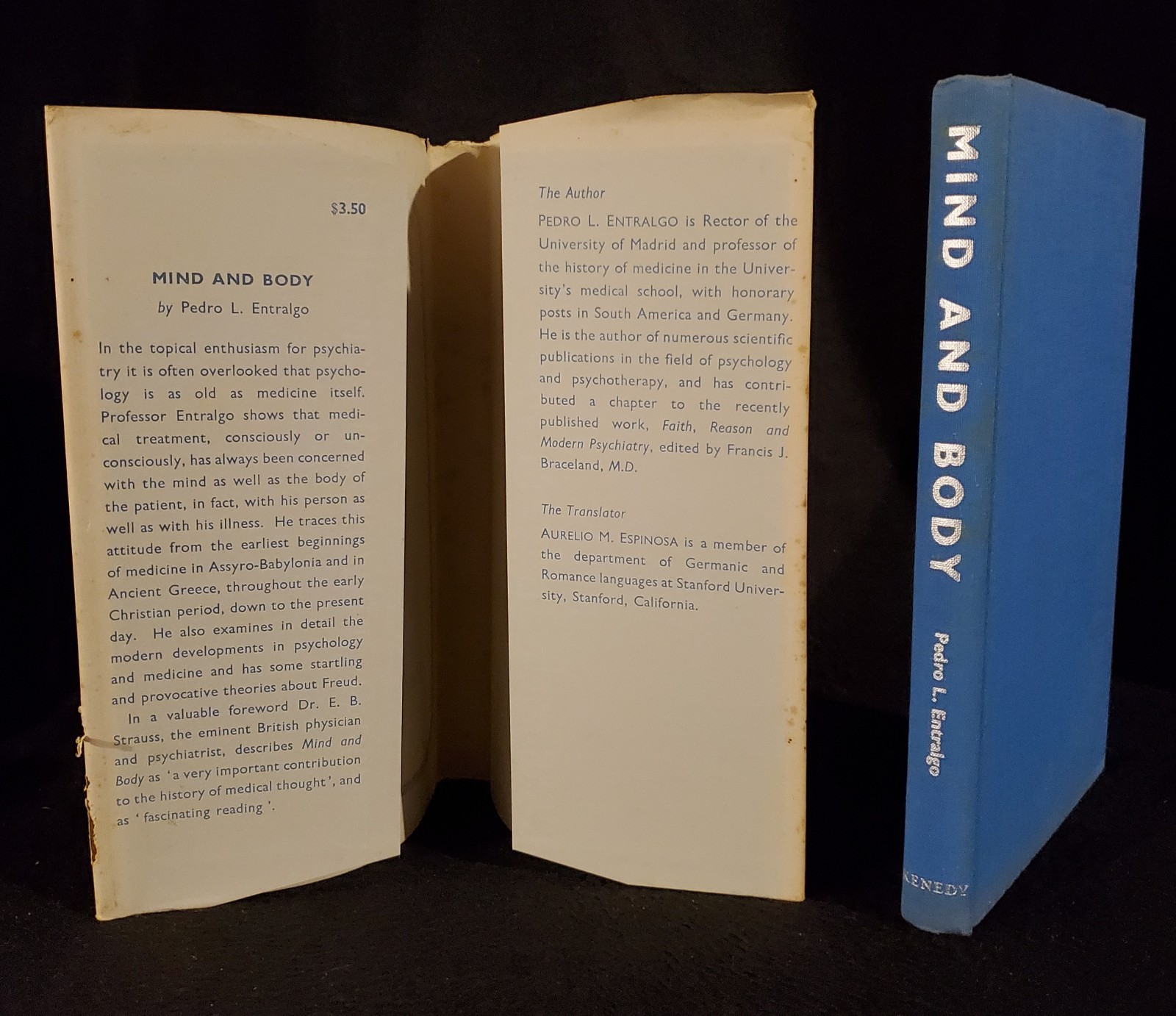 Mind and Body Psychosomatic Pathology by Pedro L. Entralgo (No Date) Hardcover