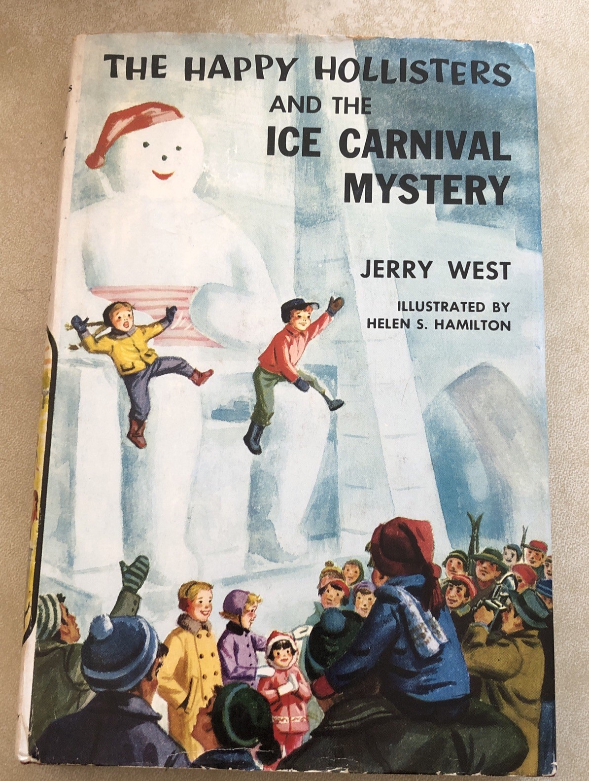 The Happy Hollisters & the Ice Carnival Mystery Jerry West hardcover DJ 1958