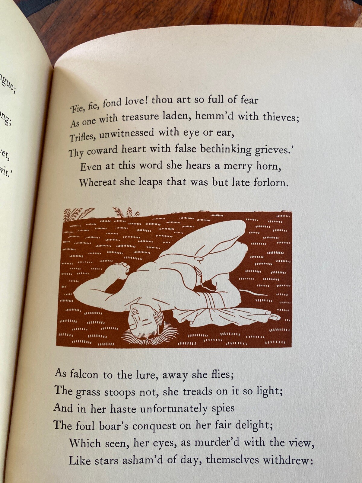 Rockwell Kent VENUS & ADONIS William Shakespeare, 1934 hardcover w/DJ