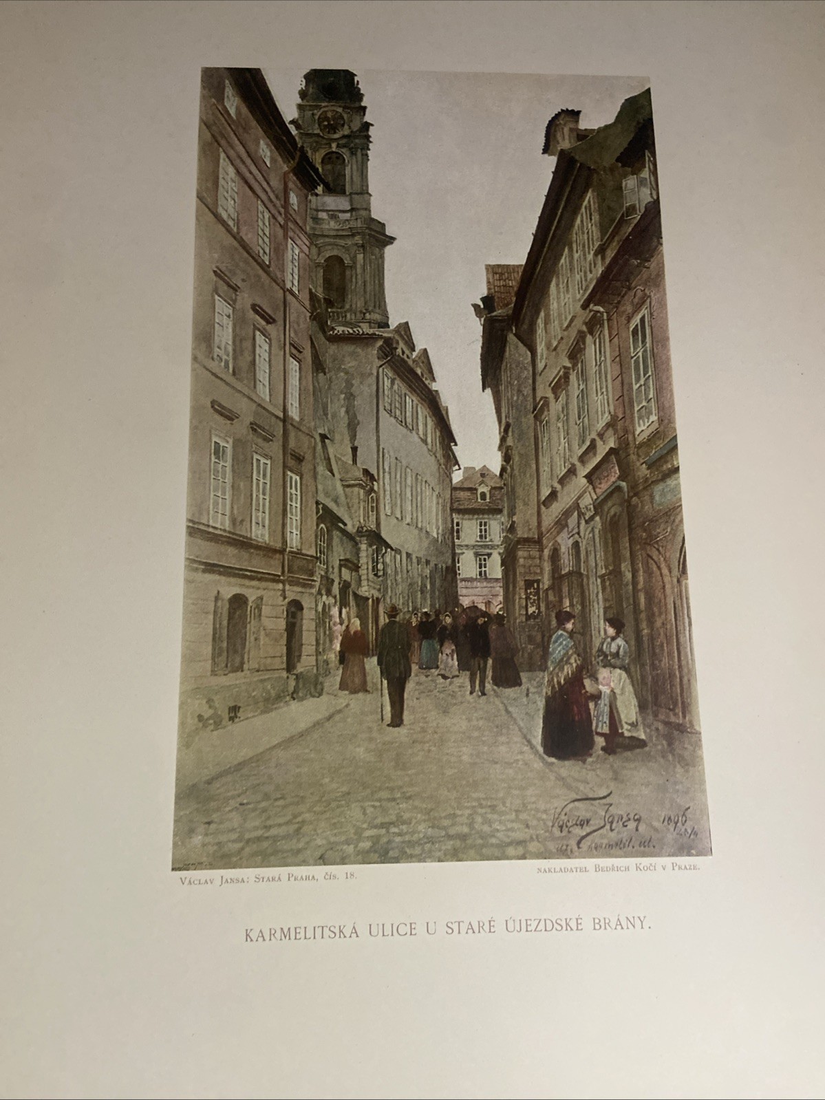 Portfolio Of 100 Watercolors Of Old Prague Czechoslovakia By Vaclava Jansy