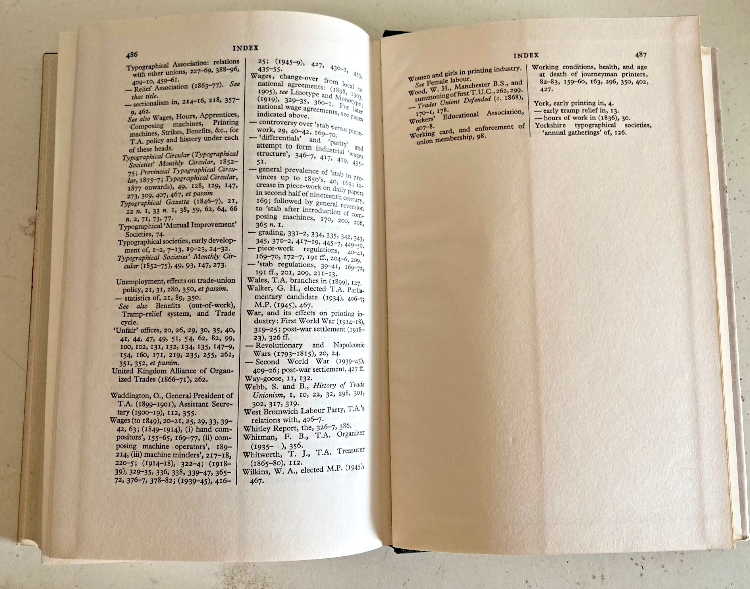 THE TYPOGRAPHICAL ASSOCIATION -IT’S ORIGINS AND HISTORY UP TO 1949 A E MUSSON.