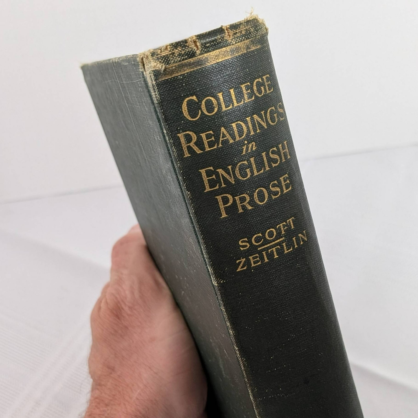 College Readings in English Prose Antiquarian textbook 1915 Scott & Zeitlin