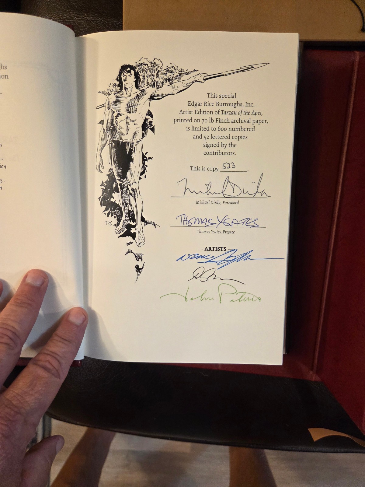 TARZAN OF THE APES Artist Limited Edition – Limited 600 Copies – ERB BOOKS