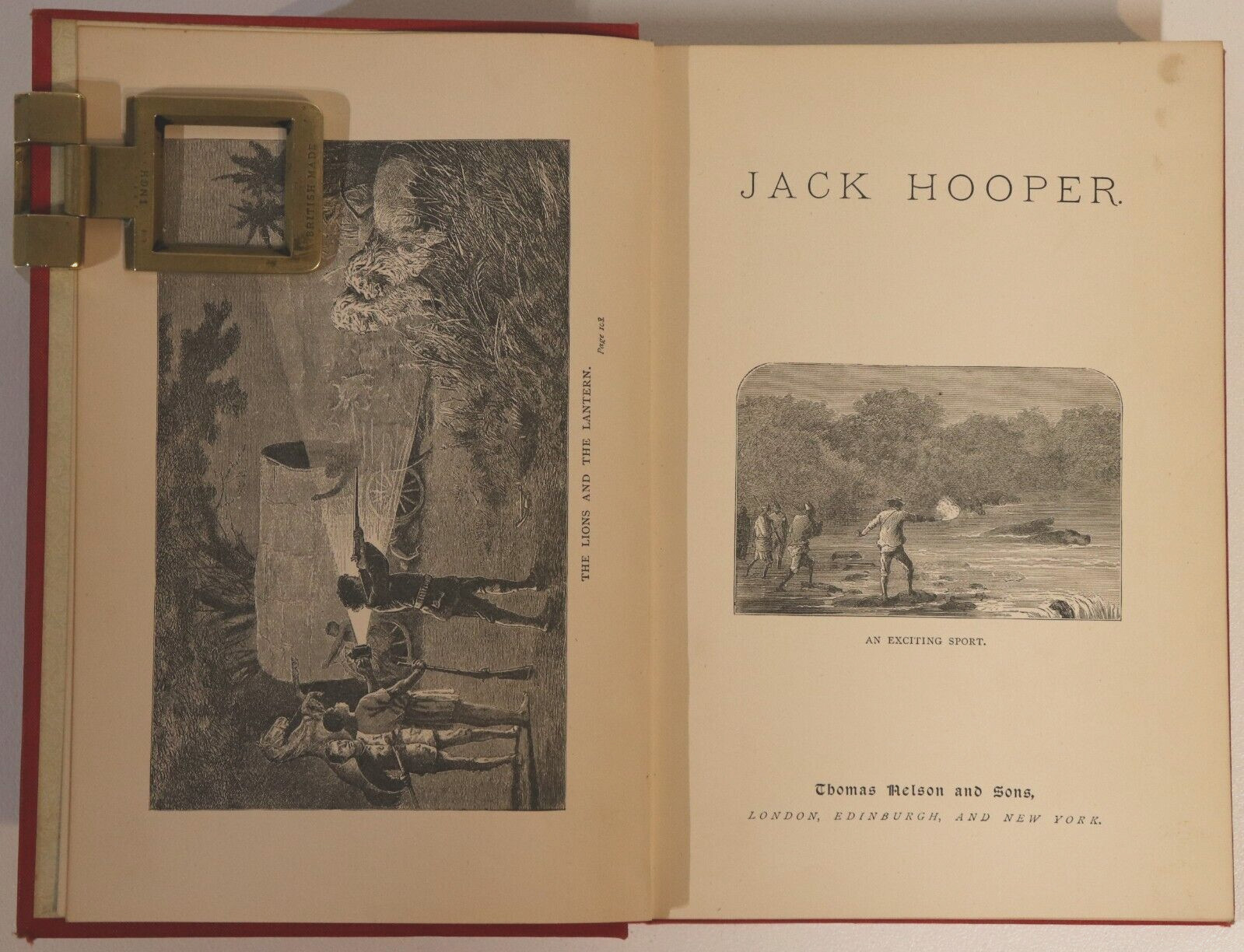 1894 Jack Hooper Adventures At Sea & South Africa Antique Adventure Fiction Book