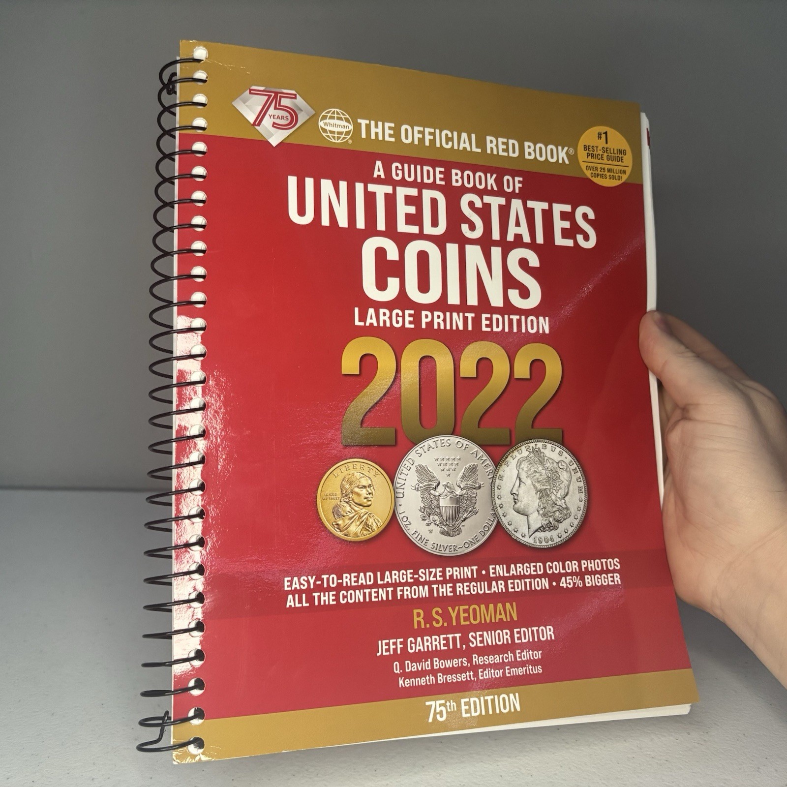 A Guide Book of United States Coins 2022 75th Edition Red Book Large Print