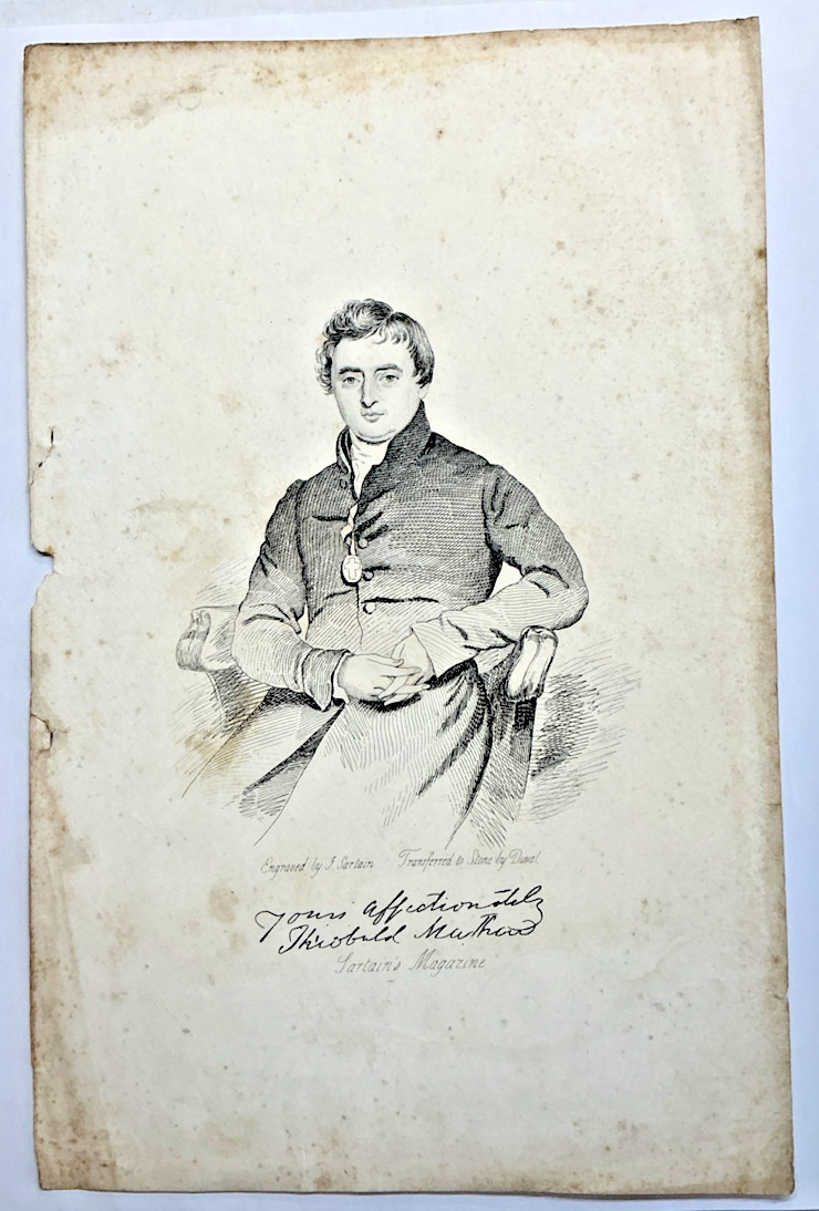 c1850 Father Theobald Mathew Temperance Portrait J Sartain Duval Lithograph