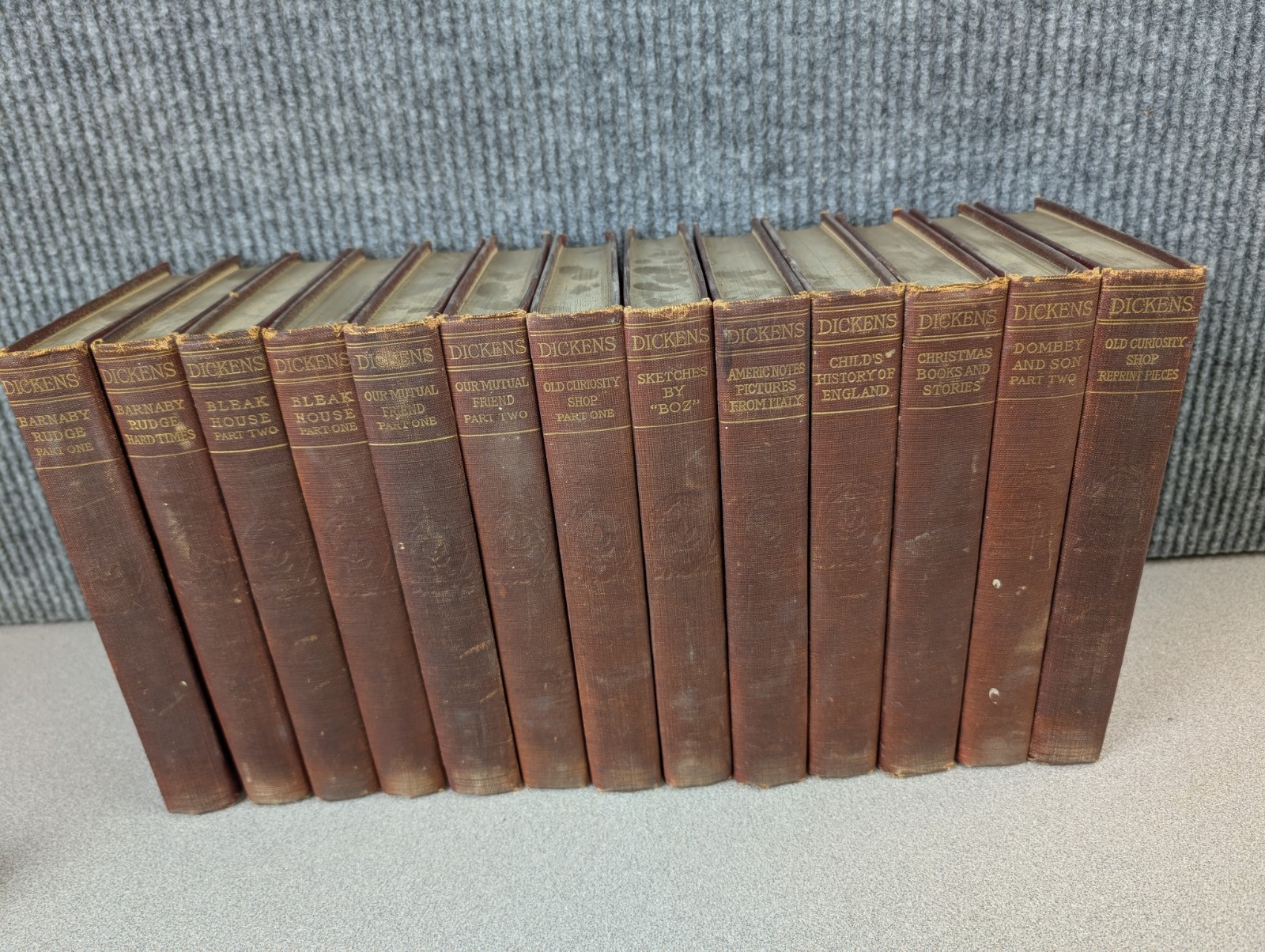 Antique Charles Dickens 14-Volume Collection – P.F. Collier & Son (c.1911)