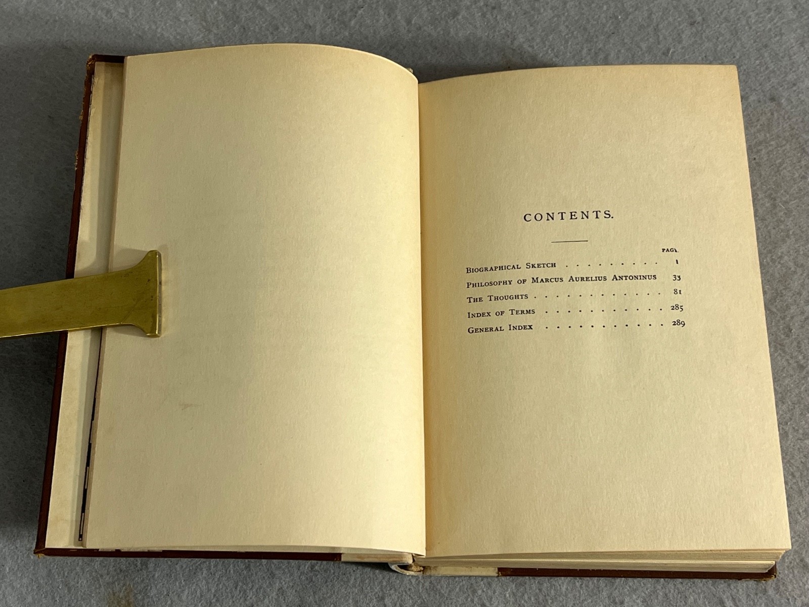 Antique Marcus Aurelius Book Thoughts or Medidations of the Emperor George Long