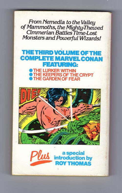 Stan Lee Presents Conan The Barbarian Vol. 3 Roy Thomas and Barry Smith