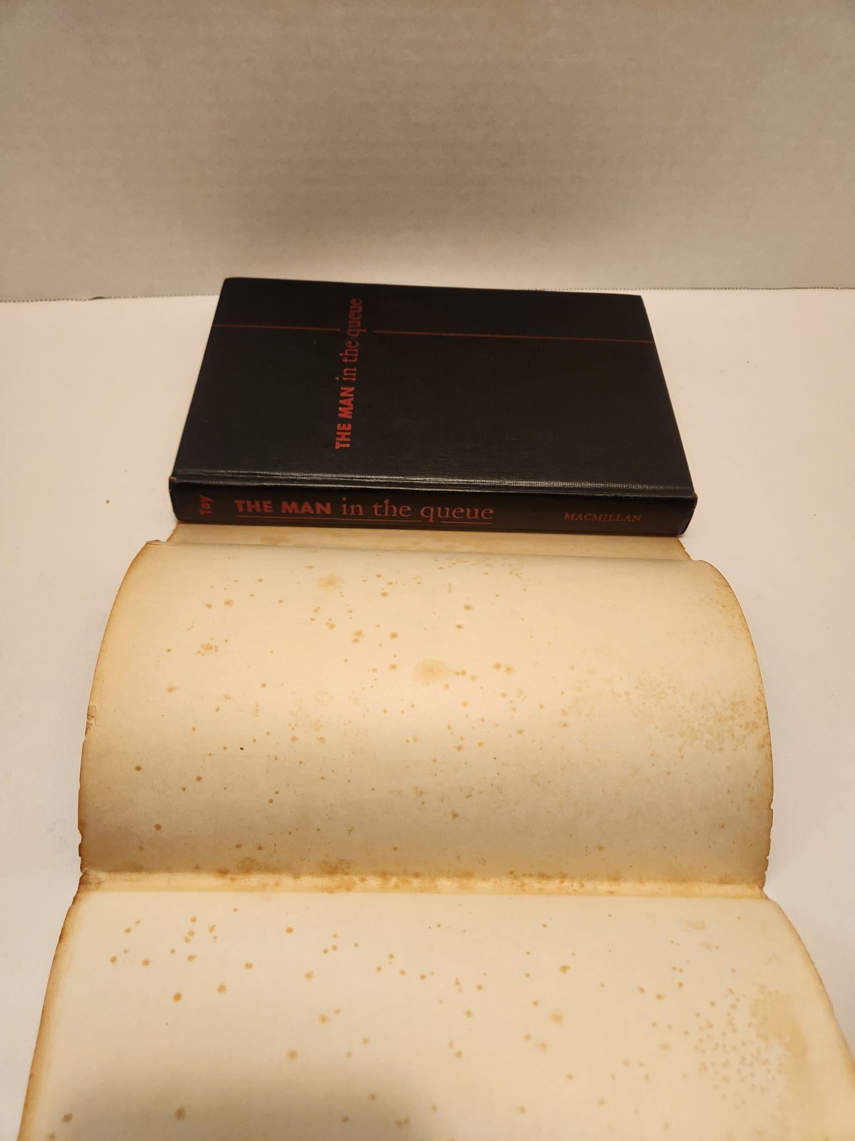 The Man in the Queue Josephine Tey Macmillan 1953 4th Print HCDJ Free Shipping