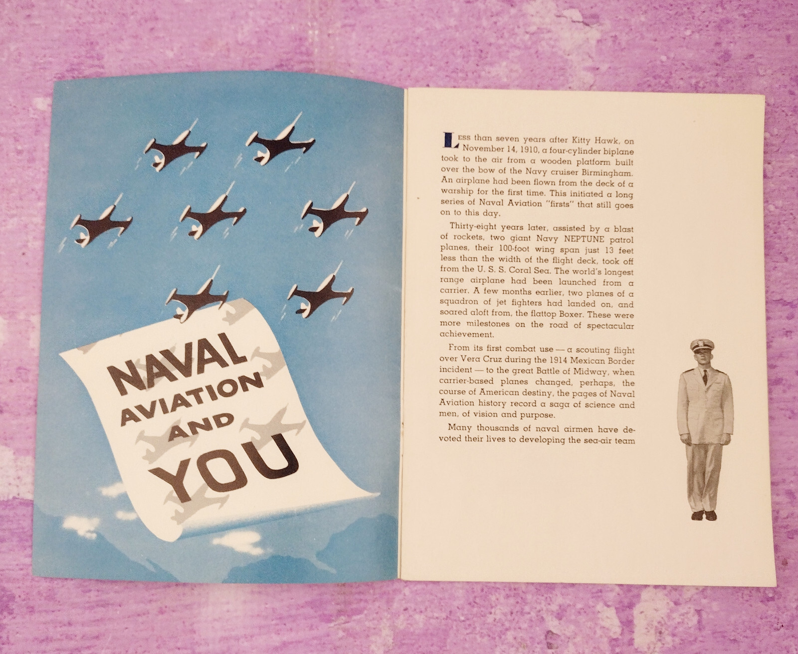 Wear Navy Wings of Gold Military Aviation 1954 US Pilots NAVPERS MCNPB 30321 VTG