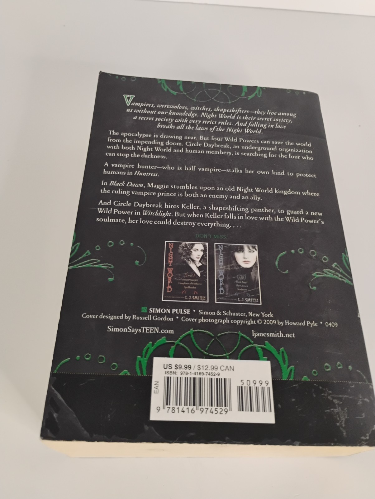 NIGHT WORLD #3 by L.J. Smith, Simon Pulse Softcover