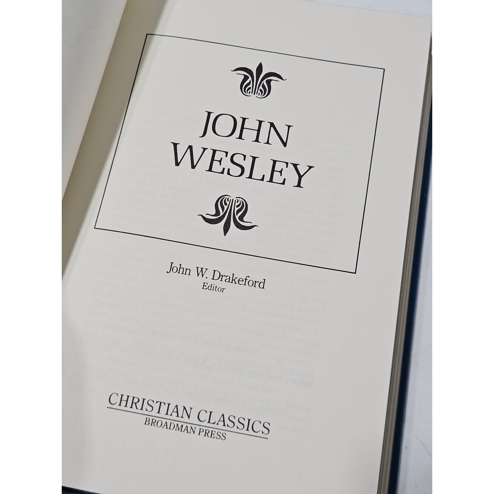 John Wesley Christian Classics Broadman Press Limited Edition Blue Faux Leather