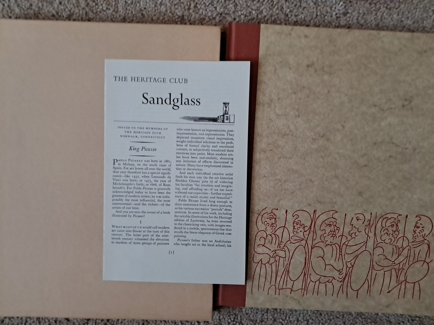 Lysistrata by Aristophanes – The Heritage Press w/ Slipcase & Sandglass 1962