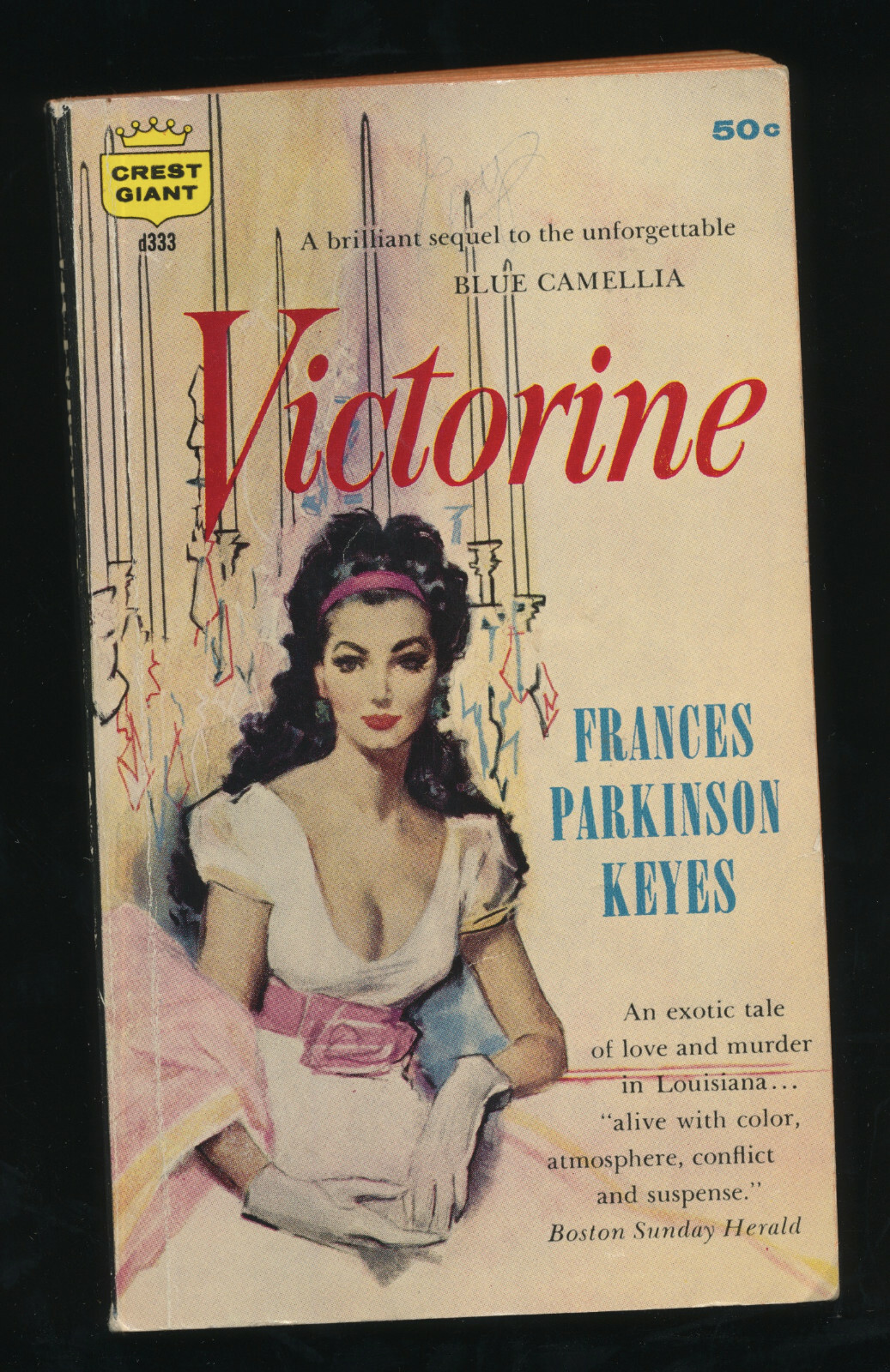 Frances Parkinson Keyes Victorine Vtg Paperback Book Crest Giant 1959