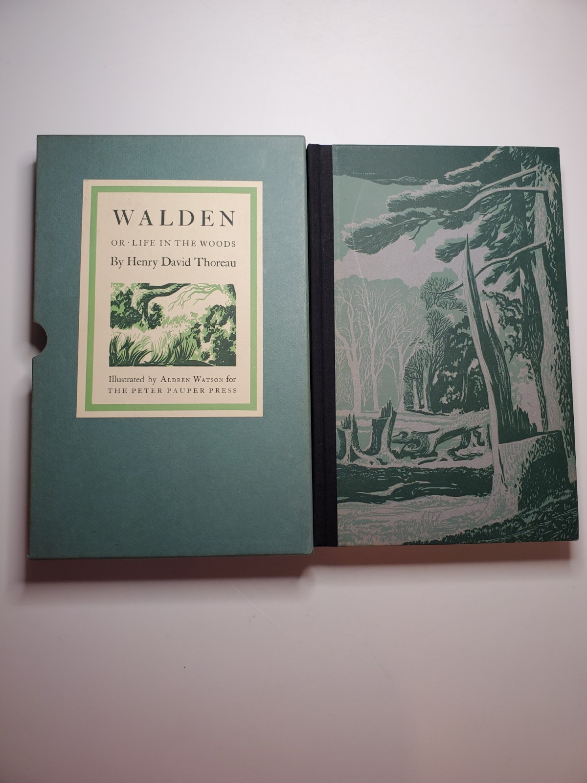 Walden Or Life In The Woods Henry David Thoreau Peter Pauper Press HC Slipcover