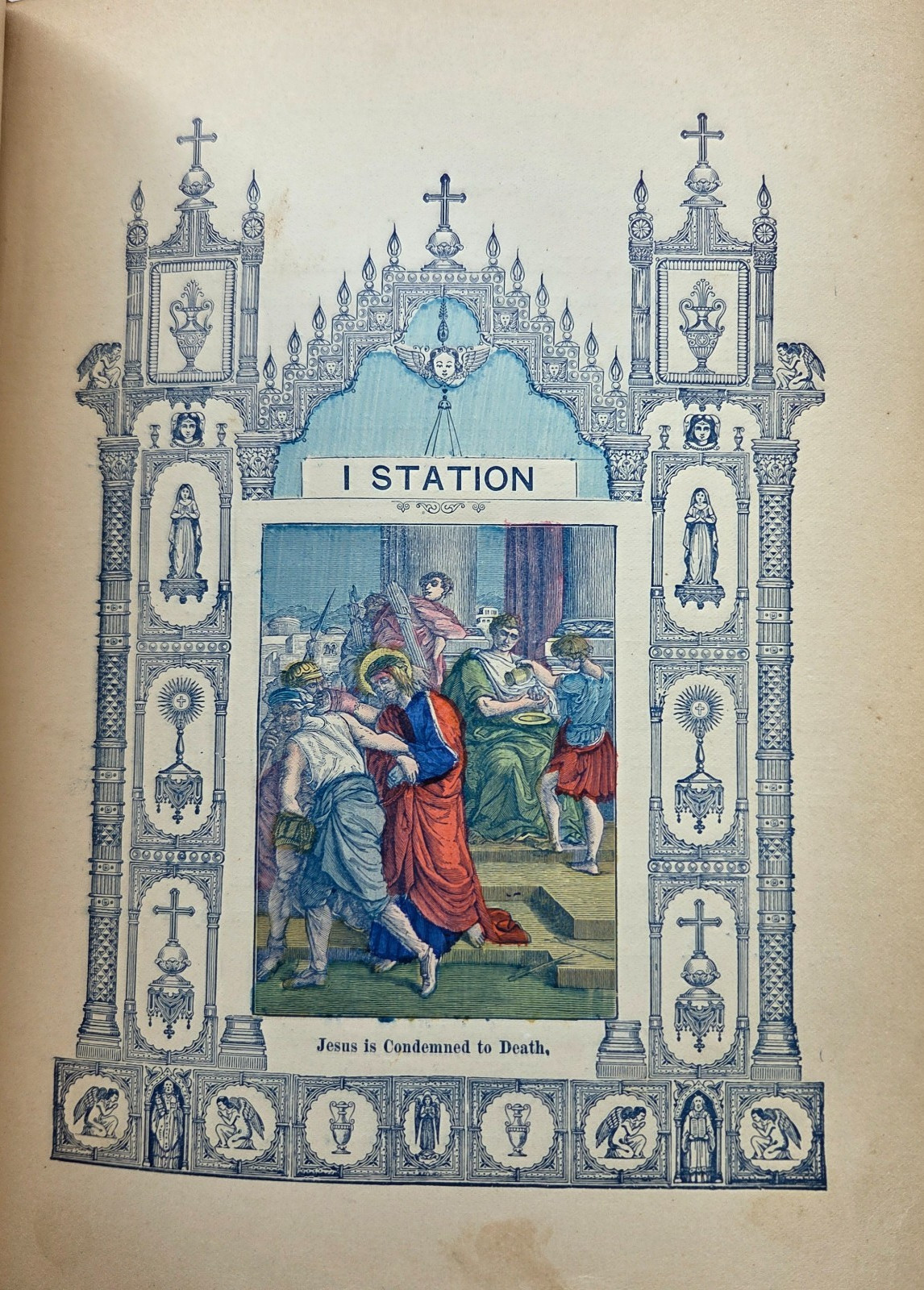 CATHOLIC CHRISTIAN INSTRUCTOR BISHOP CHALLONER ILLUSTRATED 1889 HC