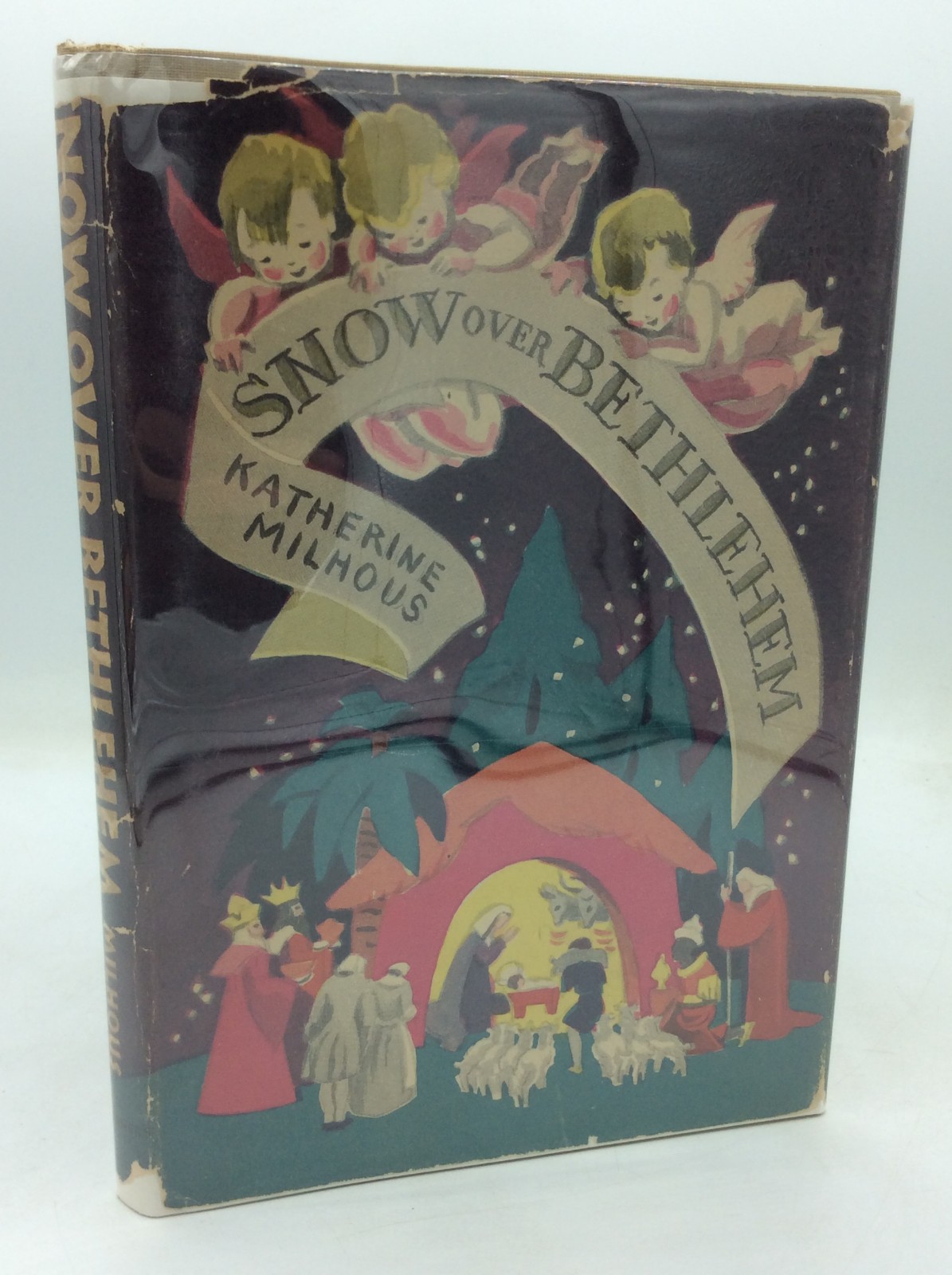 SNOW OVER BETHLEHEM – Katherine Milhous – 1945 – SIGNED – Christmas illustrated