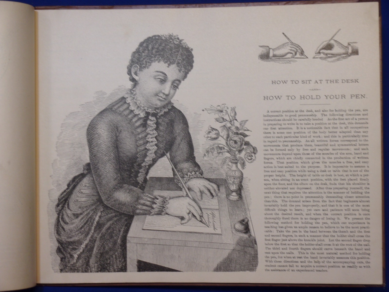 REAL PEN-WORK SELF-INSTRUCTOR IN PENMANSHIP. 1881, Knowles, Pittsfield, Mass.