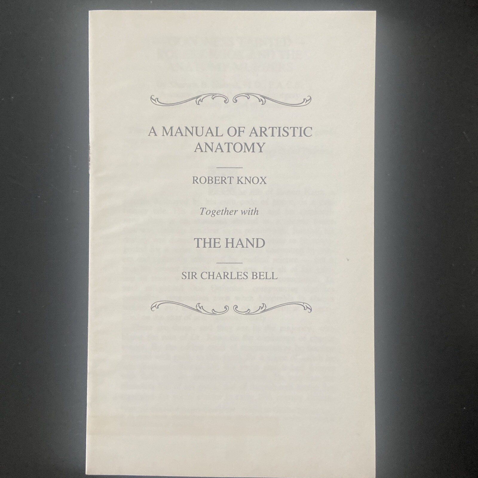 Classics Of Medicine Library Artistic Anatomy Knox & The Hand Bell, Numbered 232