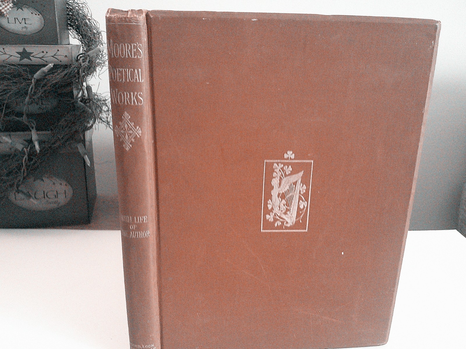 Moore’s Poetical Works Thomas Moore circa 1880’s Enlarged Copy