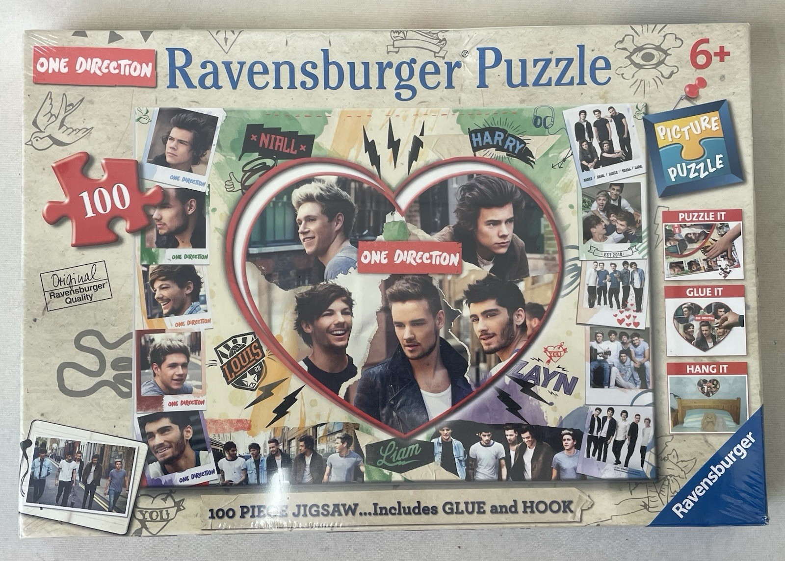One Direction Bundle 2 x 100 Piece Jigsaw Puzzles & Stationery Gift Set