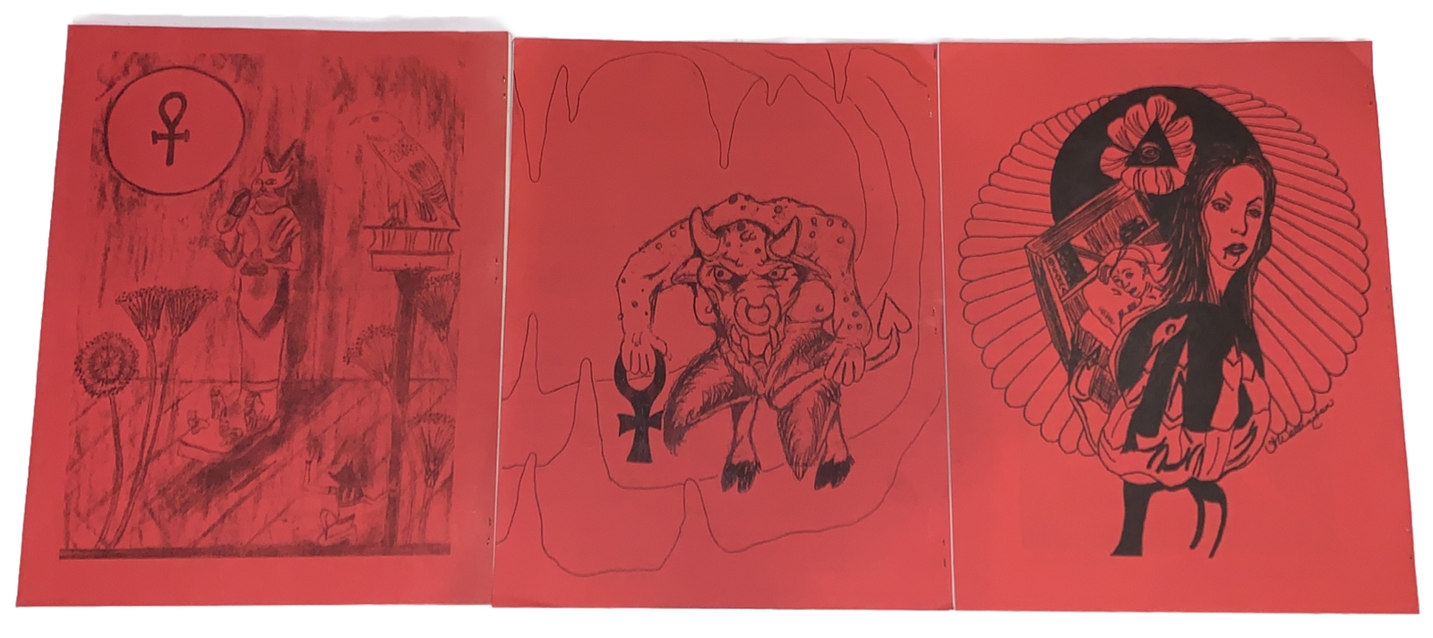 3 ISSUES, THE DEAD SOUL’S SCROLLS NEWSLETTER OF XANADA CAMP OTO, OCCULT, CROWLEY