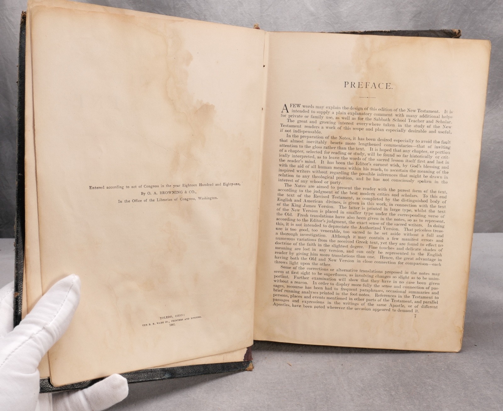 The Illustrated New Testament – Browning & Co. – FIRST US EDITION – 1881