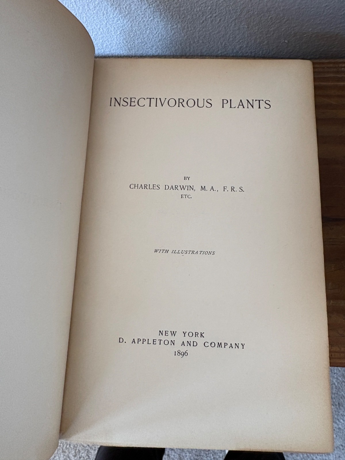 Charles Darwin Insectivorous Plants 1896 D. Appleton Illustrated Antique Book